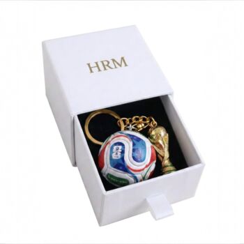 Personalised World Cup Football And Trophy Keychain, 4 of 9