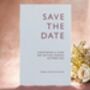 Minimalist Save The Date Cards And Envelopes Set Of 10, thumbnail 4 of 5