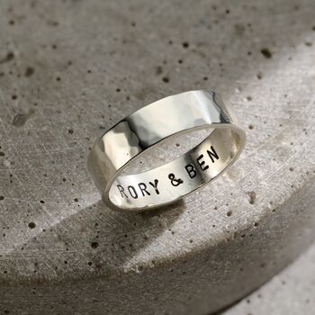 Mens Personalised Chunky Ring, 8 of 8