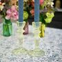 Pair Of Green Glass, Lace Edge Candlesticks, thumbnail 4 of 10
