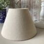 30cm White Wooden Table Bedside Lamp With Shade Country Style Décor, thumbnail 5 of 8