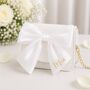 Personalised Childrens White Bow Bag, thumbnail 1 of 3