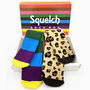Gift Set Of Two Pairs Of Squelch Adult Socks Cheetah, thumbnail 4 of 4