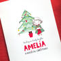 Personalised Little One's Christmas Card, thumbnail 3 of 4