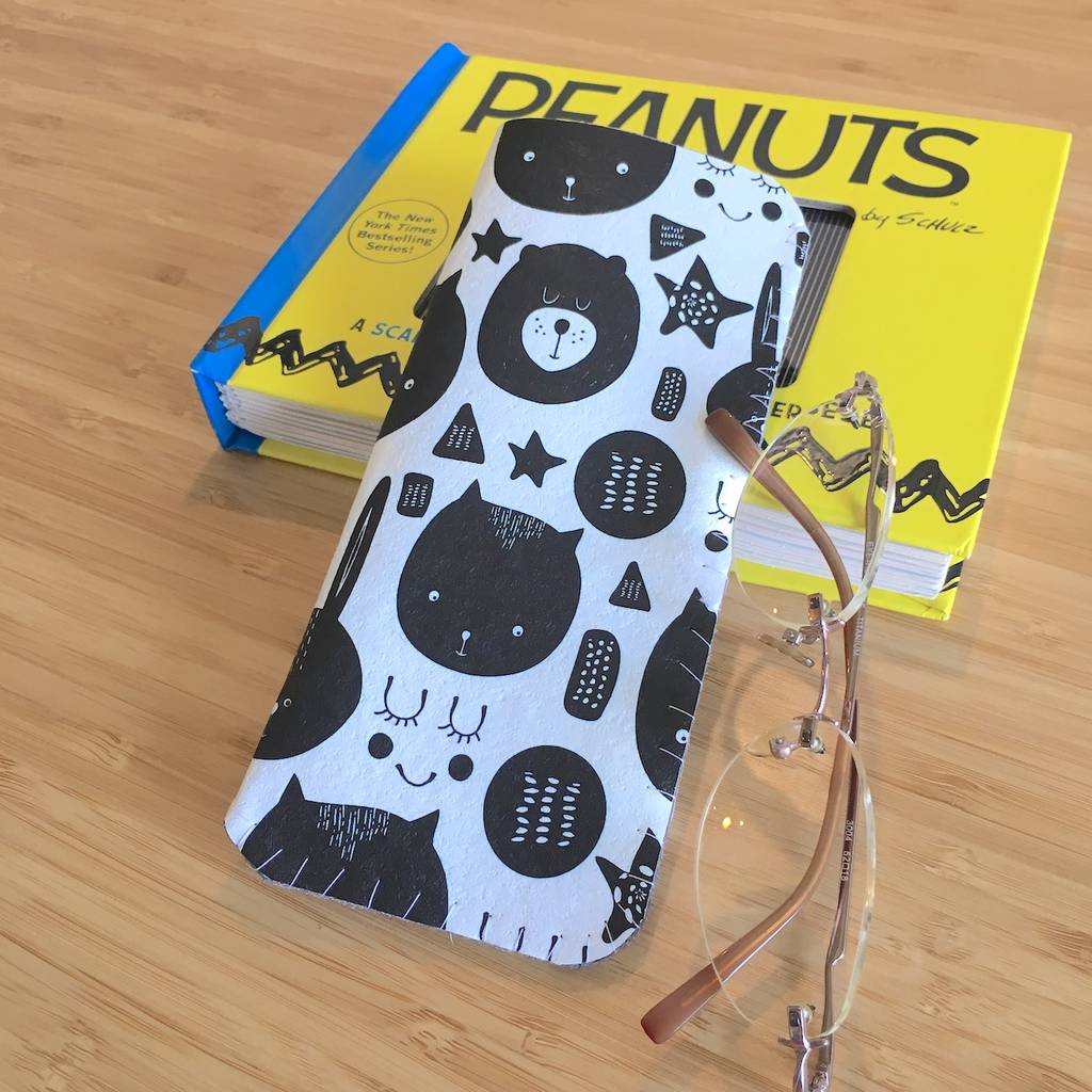 Black And White Bear Glasses Case By Crank