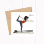 Dancers Pose Greeting Card, thumbnail 1 of 2