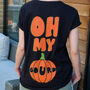Oh My Gourd Women's Halloween Pumpkin T Shirt, thumbnail 2 of 5
