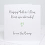 Love From The Bump Mother's Day Card, thumbnail 1 of 4
