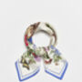 Agnes Tales Square Silk Blend Scarf, thumbnail 4 of 5