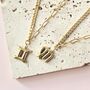 Zodiac Sign Necklace With Mixed Paperclip And Curb Chain, thumbnail 4 of 6