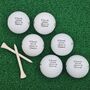 Six Personalised Golf Balls. Four Brands To Choose From. Any Logo, Photo Or Text. Free Gift Box, thumbnail 6 of 12