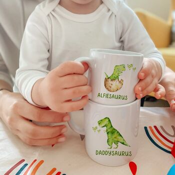 Personalised Family Mug Mummy Daddy Or Uncle And Baby, 2 of 3