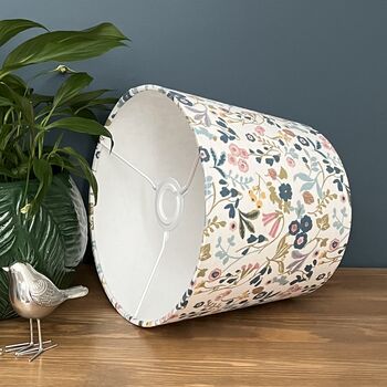 Ashbee Teal Blush Pink Floral Empire Lampshades, 8 of 9