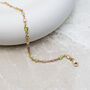 Personalised Multicoloured Pastel Gemstone 18ct Gold Bracelet, thumbnail 3 of 6