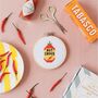 Hot Sauce Cross Stitch Kit, thumbnail 2 of 4