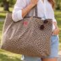 Personalised Oversized Leopard Tote Bag, thumbnail 1 of 5
