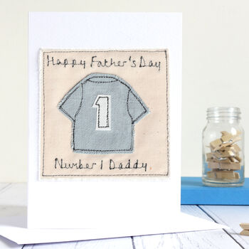 Personalised Embroidered Football Shirt Birthday Card, 6 of 10
