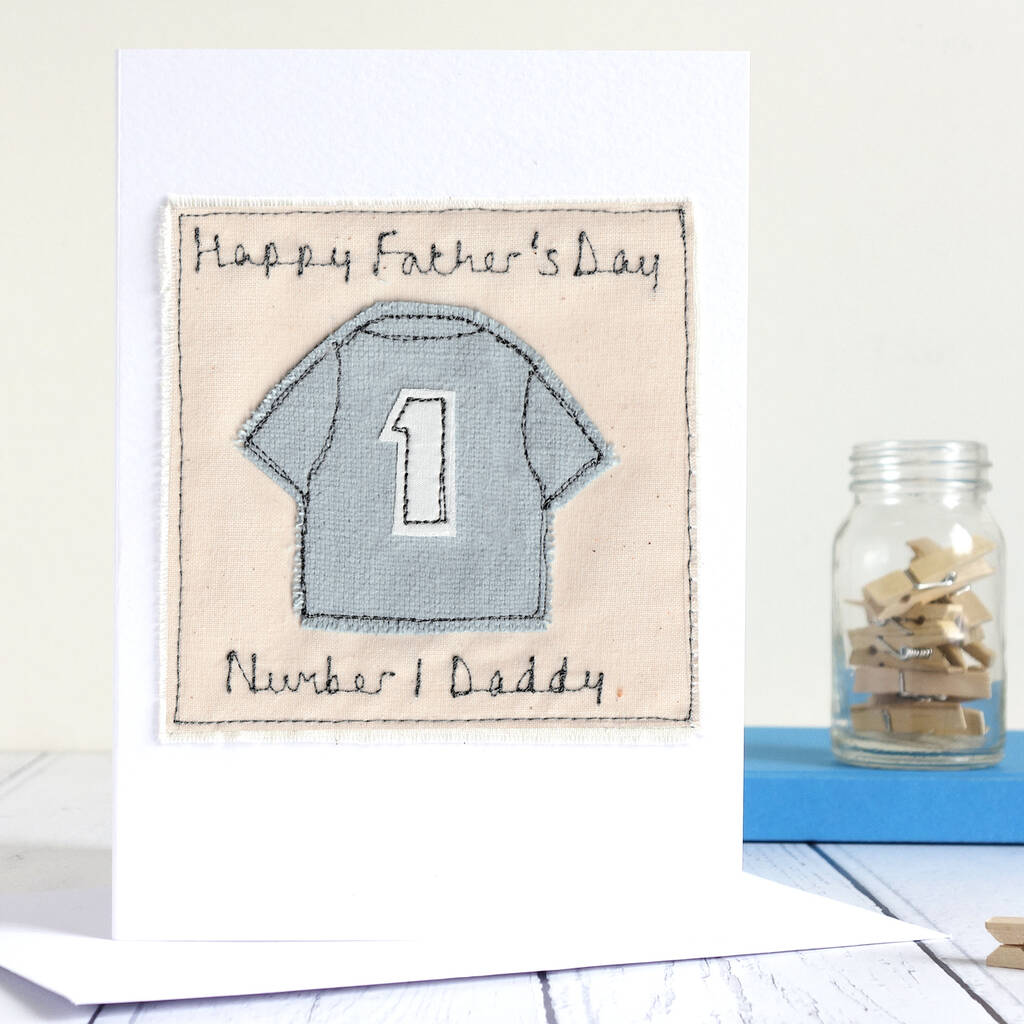 Personalised Football Shirt Father's Day Card, 1 of 10