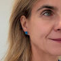 Four Leaf Clover Stud Earrings In Rainbow Of Colours, thumbnail 5 of 10