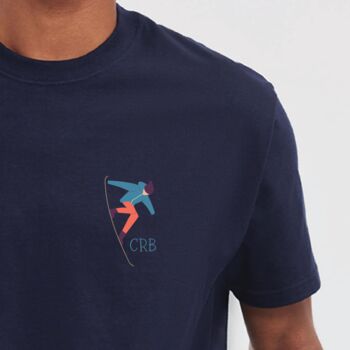 Personalised Initial Skiing T Shirt, 3 of 9