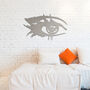 Womens Eye Metal Wall Art Captivating Female Gaze Decor, thumbnail 6 of 12