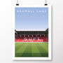 Sheffield United Bramall Lane From Centre Circle Poster, thumbnail 2 of 7