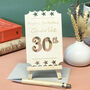Personalised 30th Birthday Wooden Card, thumbnail 4 of 8