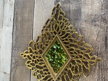 Coral Inspired Gold Diamond Wall Mirror Home Decor Gift, 4 of 9