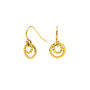 Gold Vermeil Circle Drop Earrings, thumbnail 1 of 5
