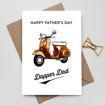 Personalised Fathers Day Scooter Card, 2 of 4
