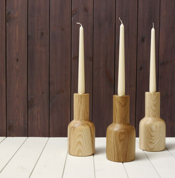 Handmade Wooden Candle Stick Holder, 4 of 4