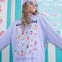 Chilling Out Women's Ice Cream Guide Sweatshirt, thumbnail 3 of 4