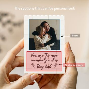 Personalised Photo Block Keepsake, 'The Mum Everybody Wishes They Had' Mother's Day And Birthday Gift, 4 of 11