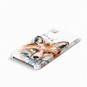 Inky Fox Phone Case With Optional Personalised Message, 4 of 6