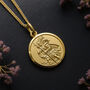 Personalised Gold Plated Sterling Silver St Christopher Necklace, thumbnail 1 of 9