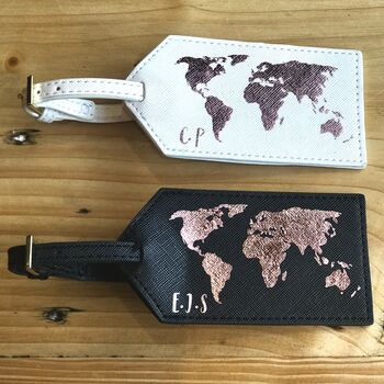 Personalised World Map Luggage Tag, 3 of 4