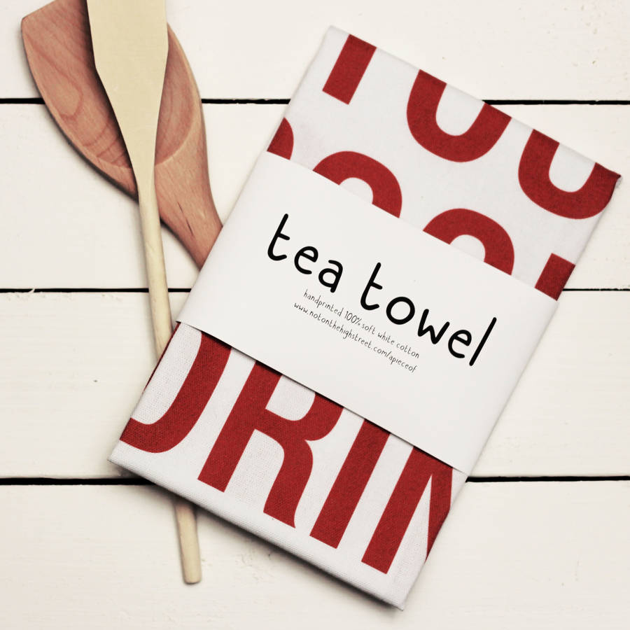 Personalised 'I Am Dirty' Tea Towel By A Piece Of