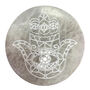 Hamsa Selenite Charging Plate | 10cm, thumbnail 1 of 2