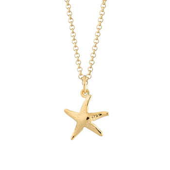 Starfish Necklace, Sterling Silver Or Gold Plated, 8 of 10