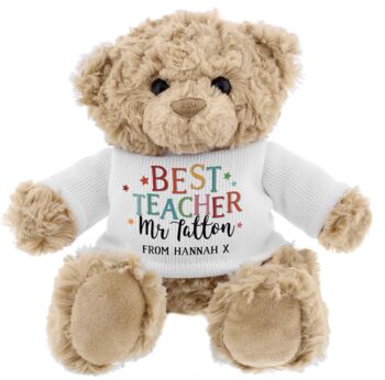 Personalised Best Teacher Teddy Bear, 2 of 3