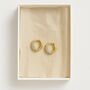 Hypoallergenic 18 K Gold Plated Round Hoops, thumbnail 1 of 4