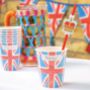 Eight Royal Union Jack Flag Paper Cups, thumbnail 1 of 4