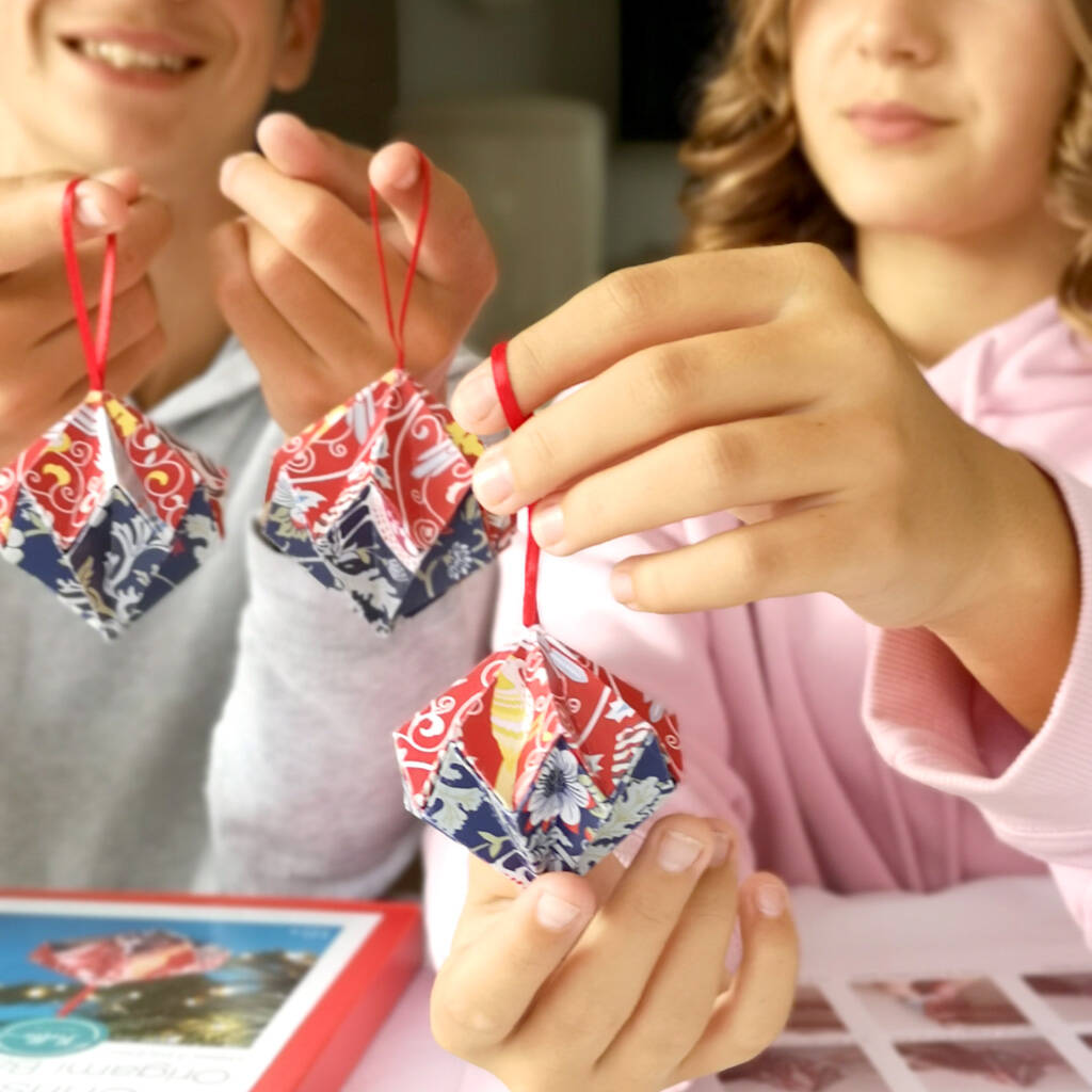 Christmas Origami Bauble Kit, 1 of 7