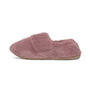 Mauve Women's Heated Slippers With Removable Heatpads, thumbnail 3 of 6
