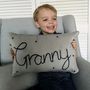 Personalised Grandparent Embroidered Cushion, thumbnail 1 of 8