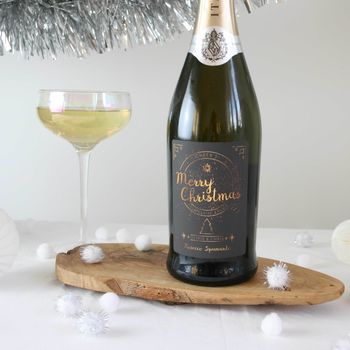 Christmas Personalised Prosecco Bottle, 5 of 5