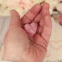 Personalised Pink Glitter Resin Pocket Heart Hug In The Post, thumbnail 5 of 5
