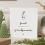 Personalised First Christmas Card Nanny And Grandad, thumbnail 1 of 6