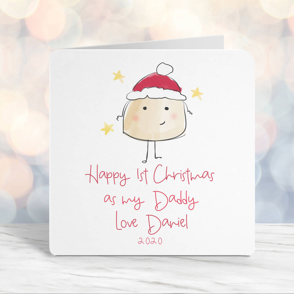 Happy First Christmas As My Daddy Personalised Card C By Parsy Card Co