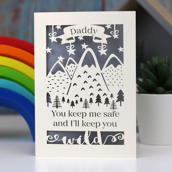 Safe And Wild Father's Day Personalised Card, 3 of 5